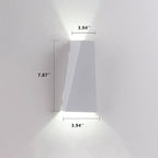 Applique a Muro LED 2 Luci Trapezoidale Moderna e Semplice