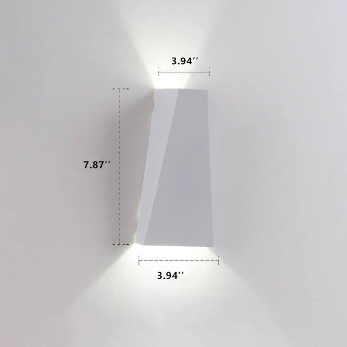 Applique a Muro LED 2 Luci Trapezoidale Moderna e Semplice