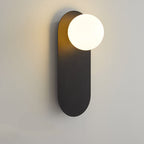 Base in Vetro Minimalista Nordico Lampada da Parete a 1 Luce