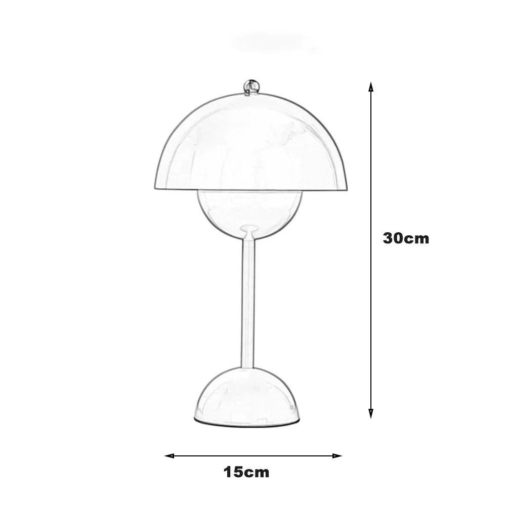 OCS - Lampada da Tavolo Designer Scandinava - Senza Fili & Dimmerabile