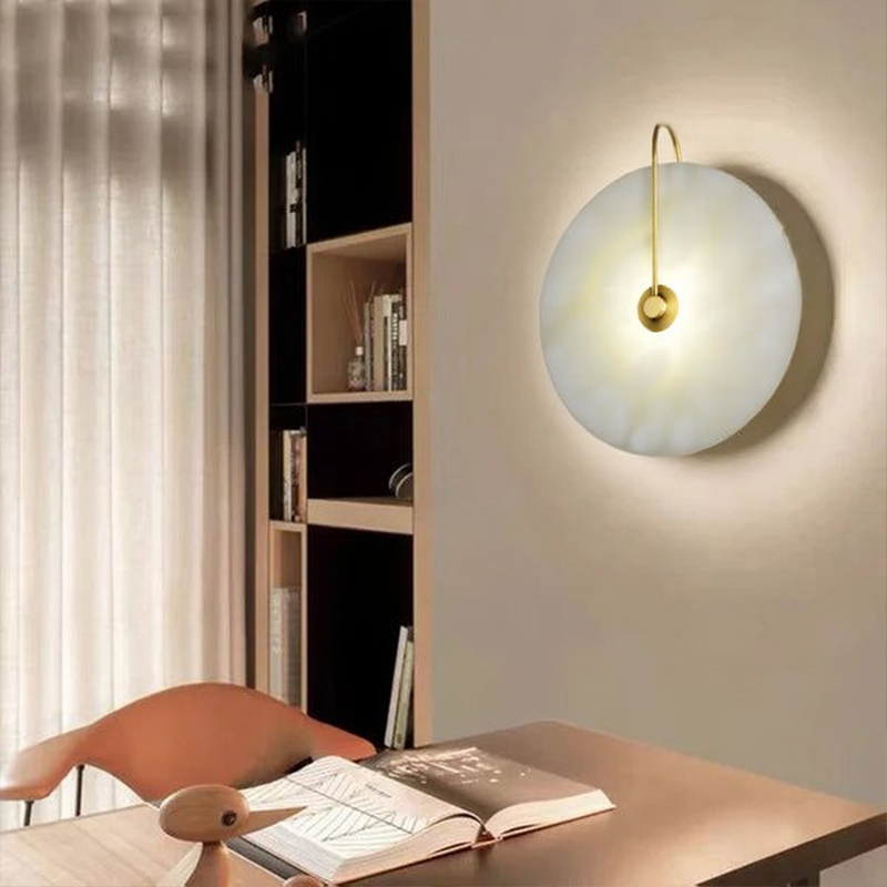Lampada da Parete in Alabastro Nordico