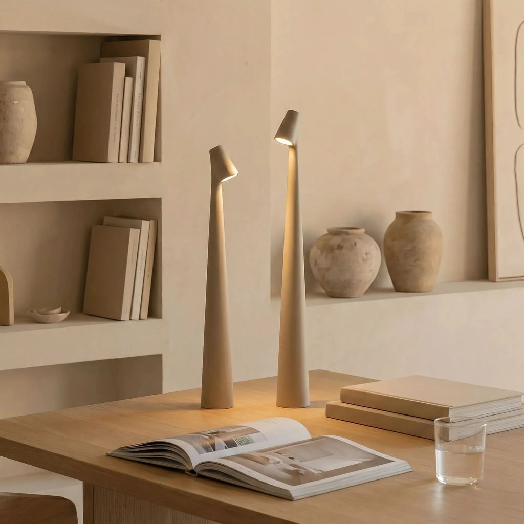 Lampada da Tavolo Design Minimalista Glarefusion