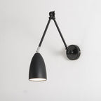 Applique da Parete Retrattile Rotante in Ferro a Braccio Swing Industriale Retro con 1 Luce