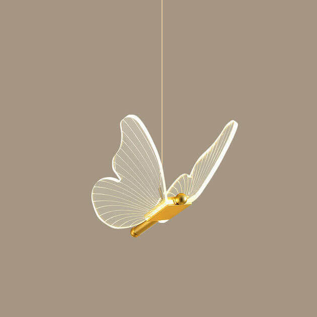 Lampada a sospensione LED a farfalla in acrilico minimalista