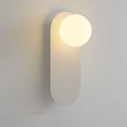 Base in Vetro Minimalista Nordico Lampada da Parete a 1 Luce