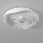 Ventilatore da soffitto bianco in minimalismo moderno con luce