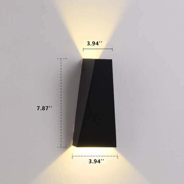 Applique a Muro LED 2 Luci Trapezoidale Moderna e Semplice