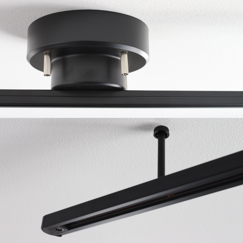 Binario di illuminazione rotante da soffitto 360° per lampade a sospensione e faretti
