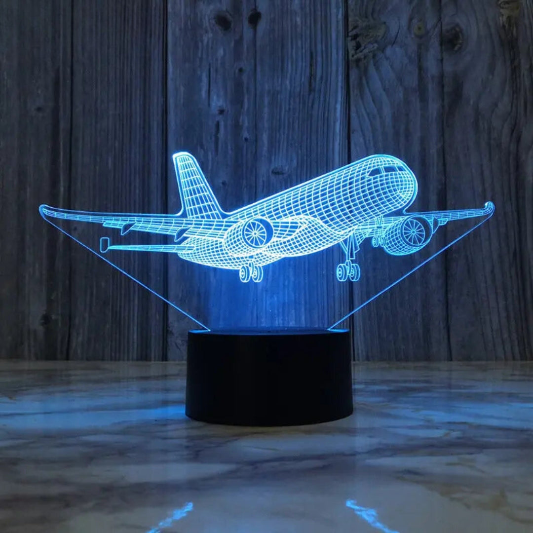 AirJet - Lampada Notturna 3D per Volare con Luce LED Calma