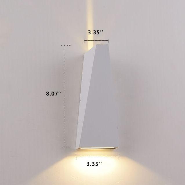Applique a Muro LED 2 Luci Trapezoidale Moderna e Semplice