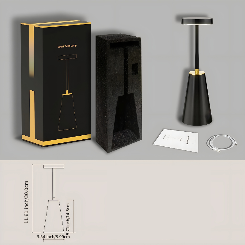 LumaTouch Lampada – Lampada da Tavolo Wireless Ricaricabile
