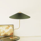 Lampada da Tavolo Decorativa a Forma di Ombrello Pieghettato Retro con 1 Luce