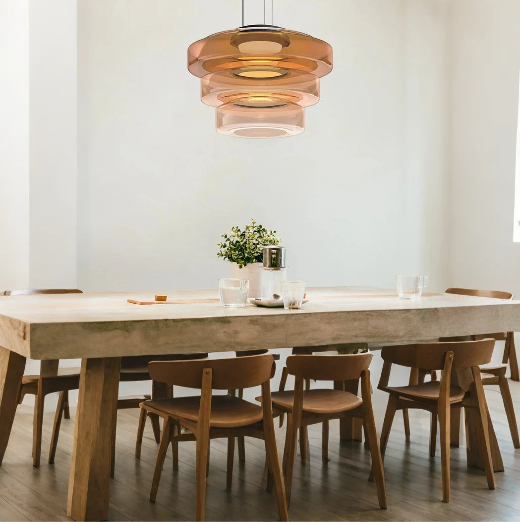 Lampada a Sospensione in Vetro Stile Bauhaus