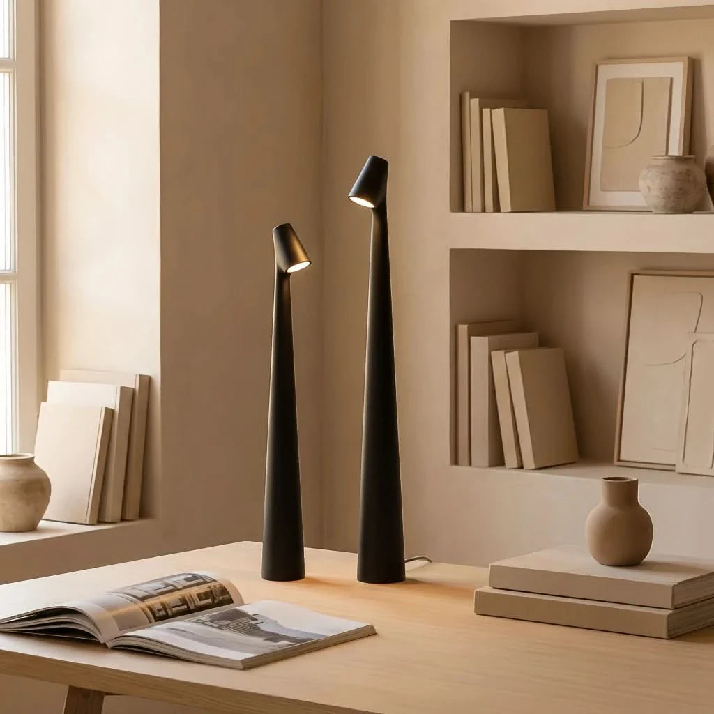 Lampada da Tavolo Design Minimalista Glarefusion