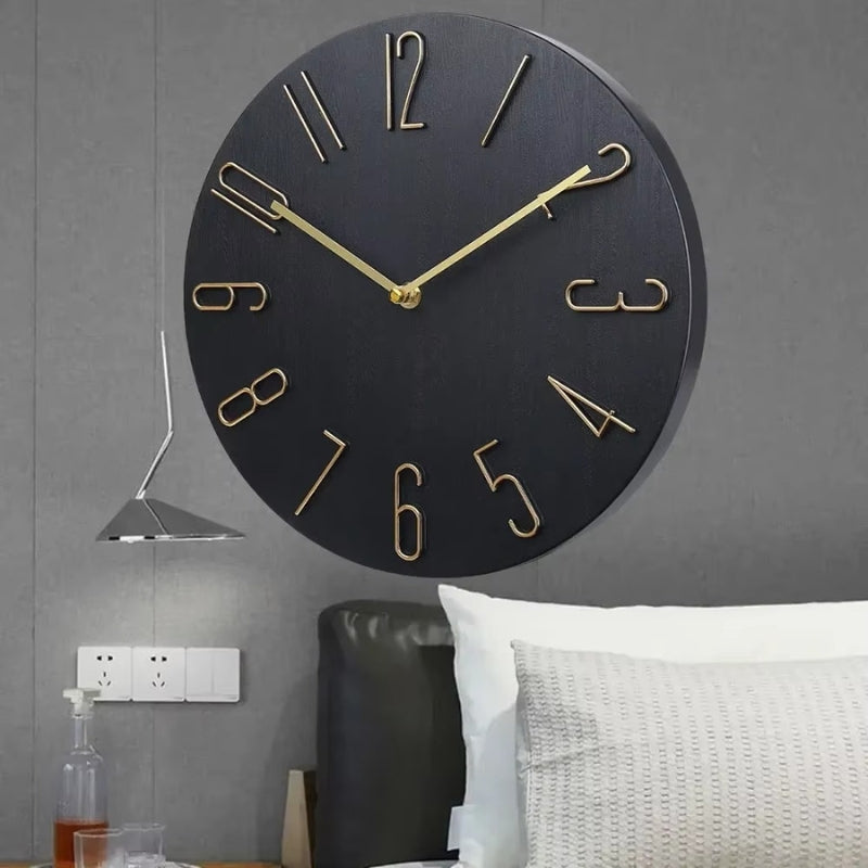 TimeMate – Orologio da Parete Rotondo con Display Digitale e Alimentazione a Batteria