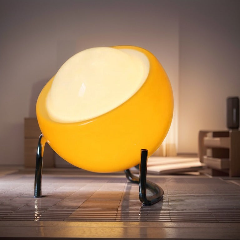 Lampada da Tavolo a Forma di Uovo Vintage Bauhaus