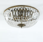Lampada da soffitto vintage rotonda in cristallo 4/6 luci