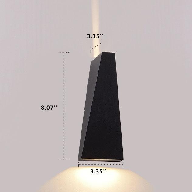 Applique a Muro LED 2 Luci Trapezoidale Moderna e Semplice