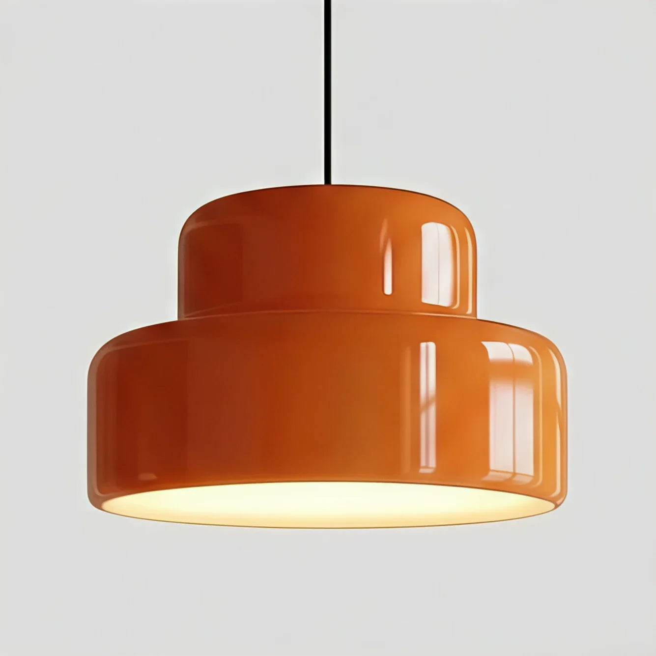 Lampada a Sospensione Arancione Modern Vintage Bauhaus