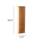 Lampada da parete LED a striscia in legno massello semplice