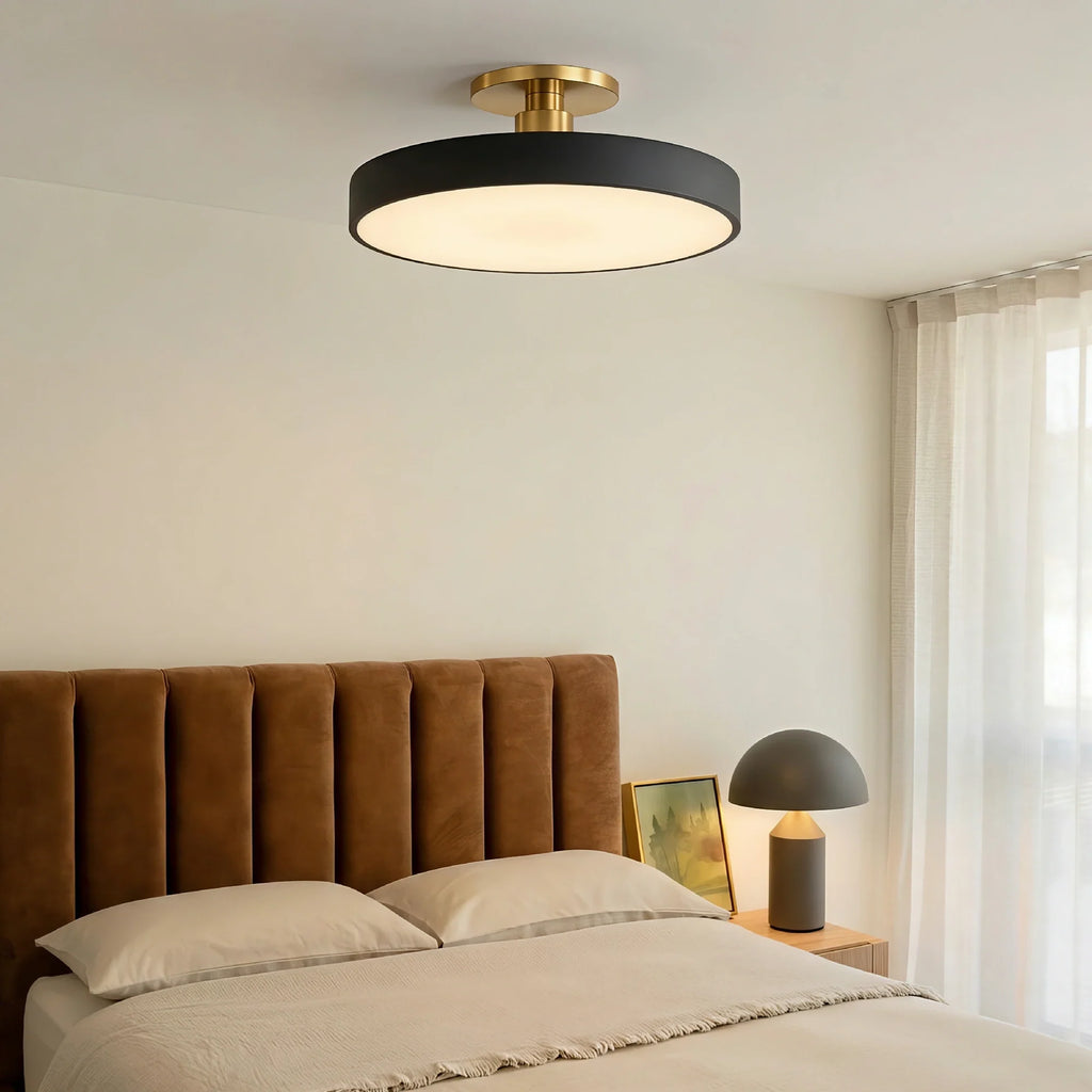 Lampada da soffitto rotonda a incasso nordica