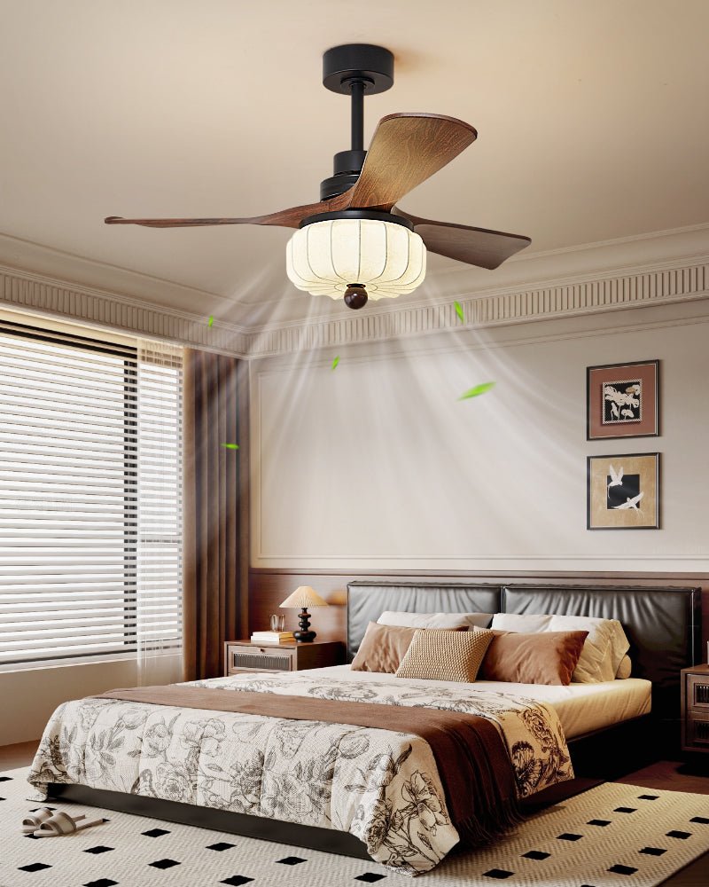Elira Vintage Ventilatore da Soffitto con Luce