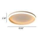 Lampada da soffitto a LED circolare minimalista nordica in ferro e acrilico