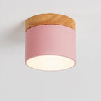 Plafoniera LED a Soffitto a Log in Colore Solido Scandinavo