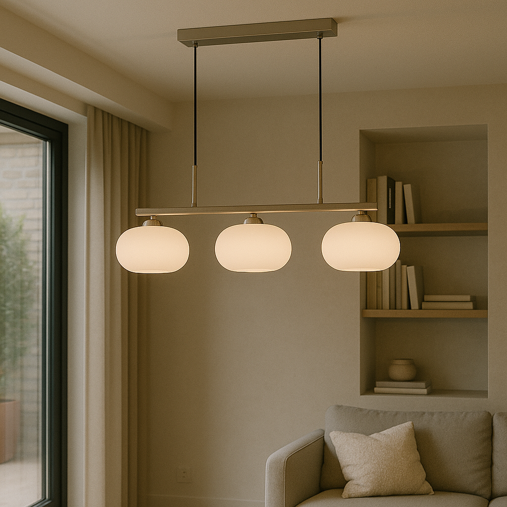 Moderno Lampadario Bauhaus a 3 Luci