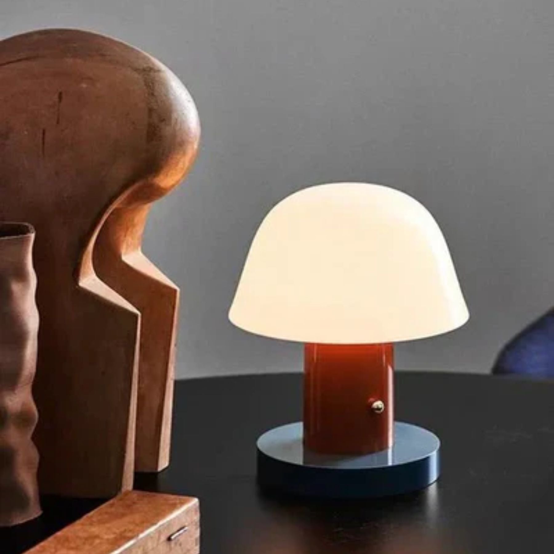 Mini Lampada da Tavolo a Forma di Fungo