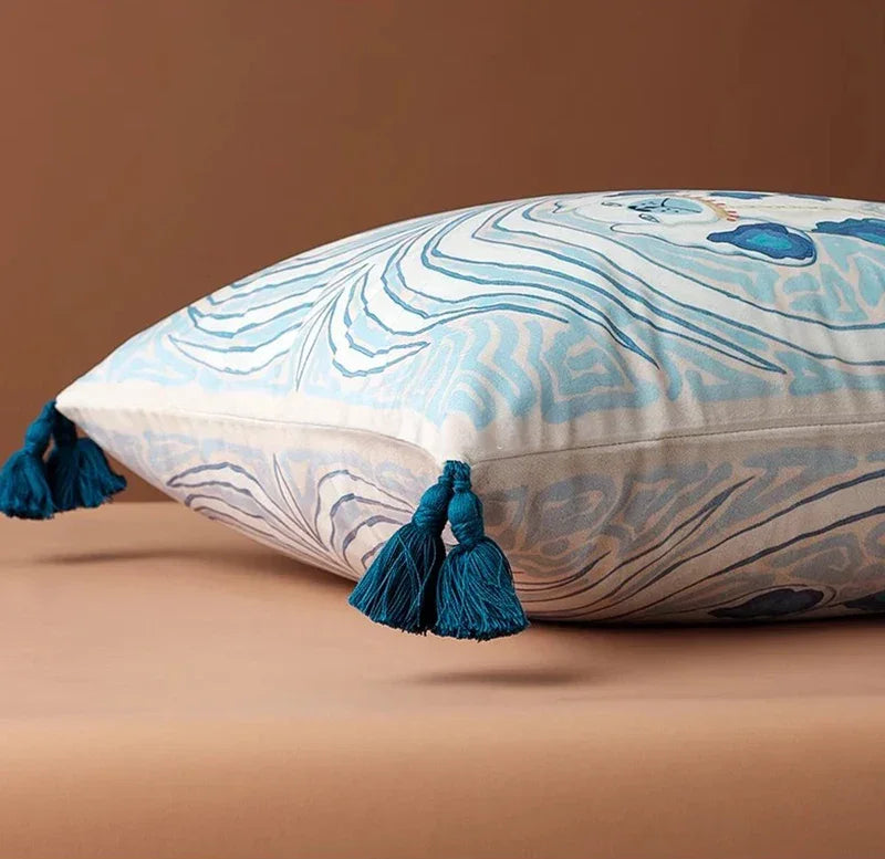 Copertura per Cuscino Blu Dog di Elenorra
