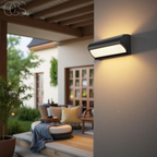 OCS - Lampada da Parete LED Nera per Esterni
