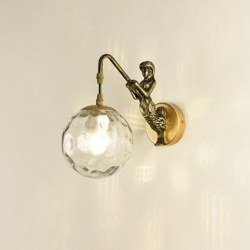 Applique da parete Vintage Rustico Sirena 1 Luce