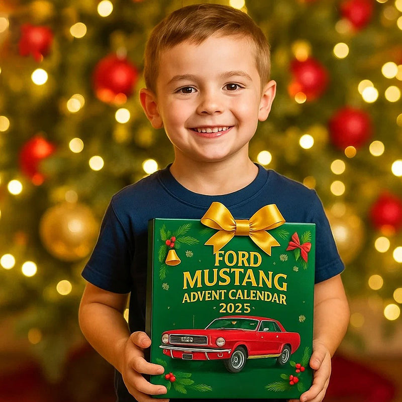 MustangMerry | Calendario dell'Avvento Ford Mustang 2025 Conto alla rovescia festivo