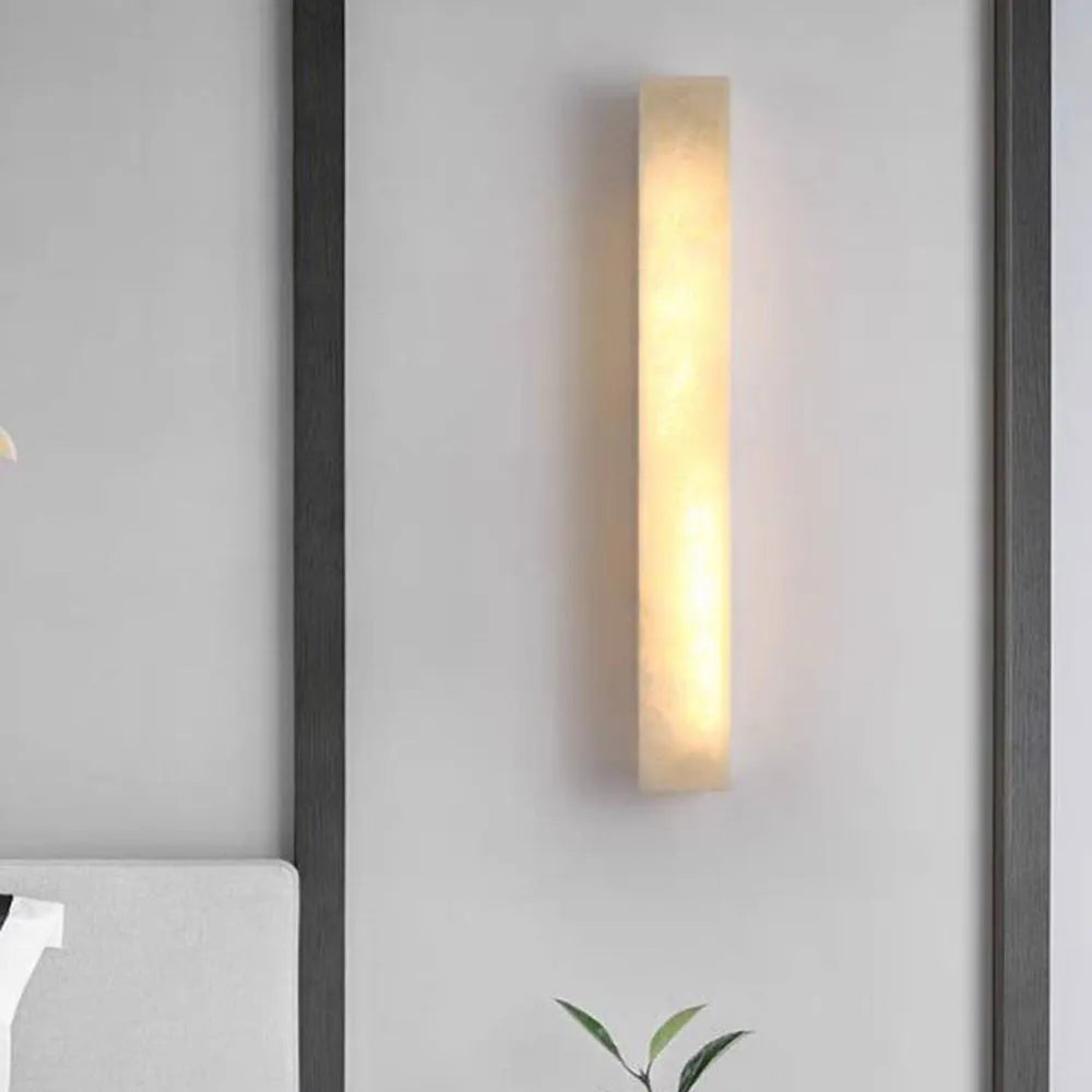 Lampada da Parete Esterno Moderna Rettangolare Ayen, Bianca