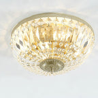 Lampada da soffitto vintage rotonda in cristallo 4/6 luci