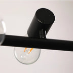 Lampadario Vintage LED Epoch in Metallo Nero per Sala da Pranzo/Soggiorno/Bar