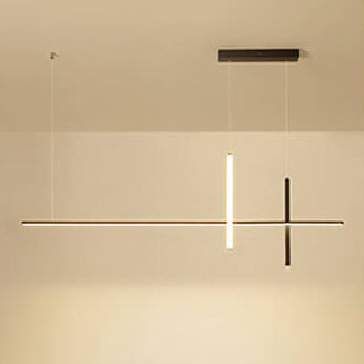 Lampadario a LED lungo minimalista moderno