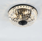 Lampada da soffitto vintage rotonda in cristallo 4/6 luci