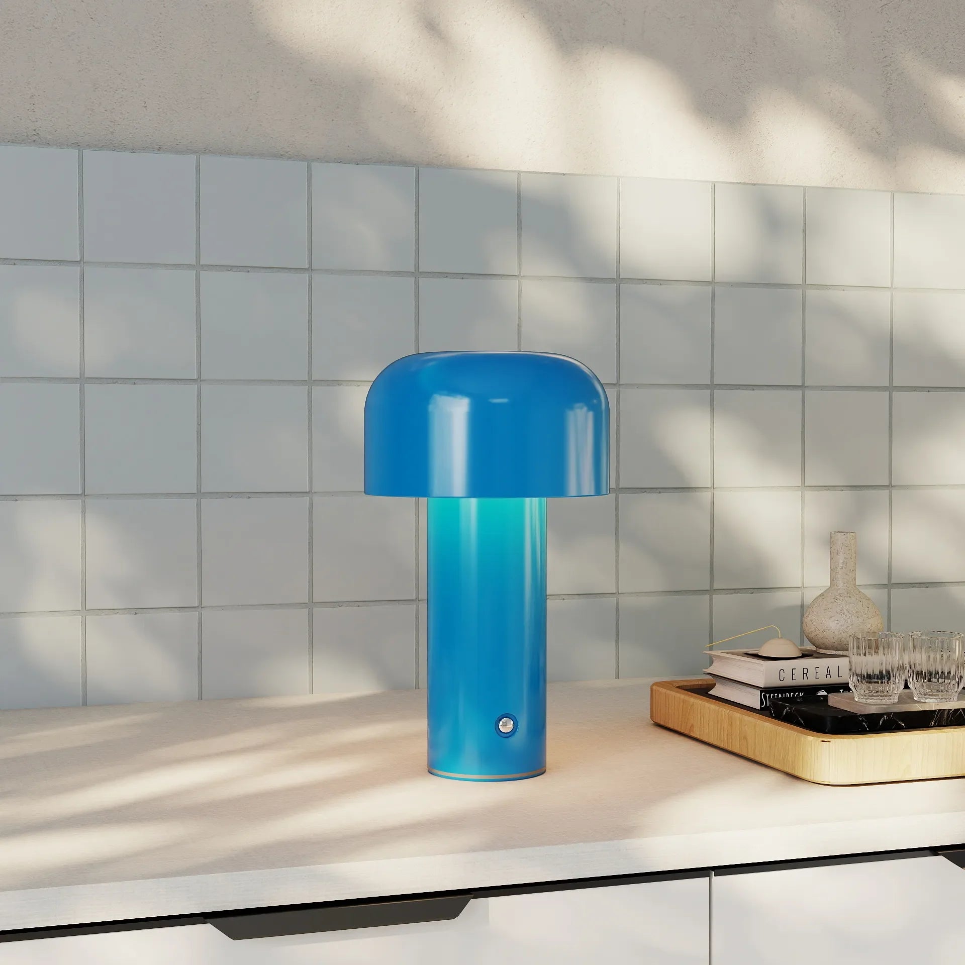 Lampada da Tavolo Creativa Semplice a Forma di Fungo