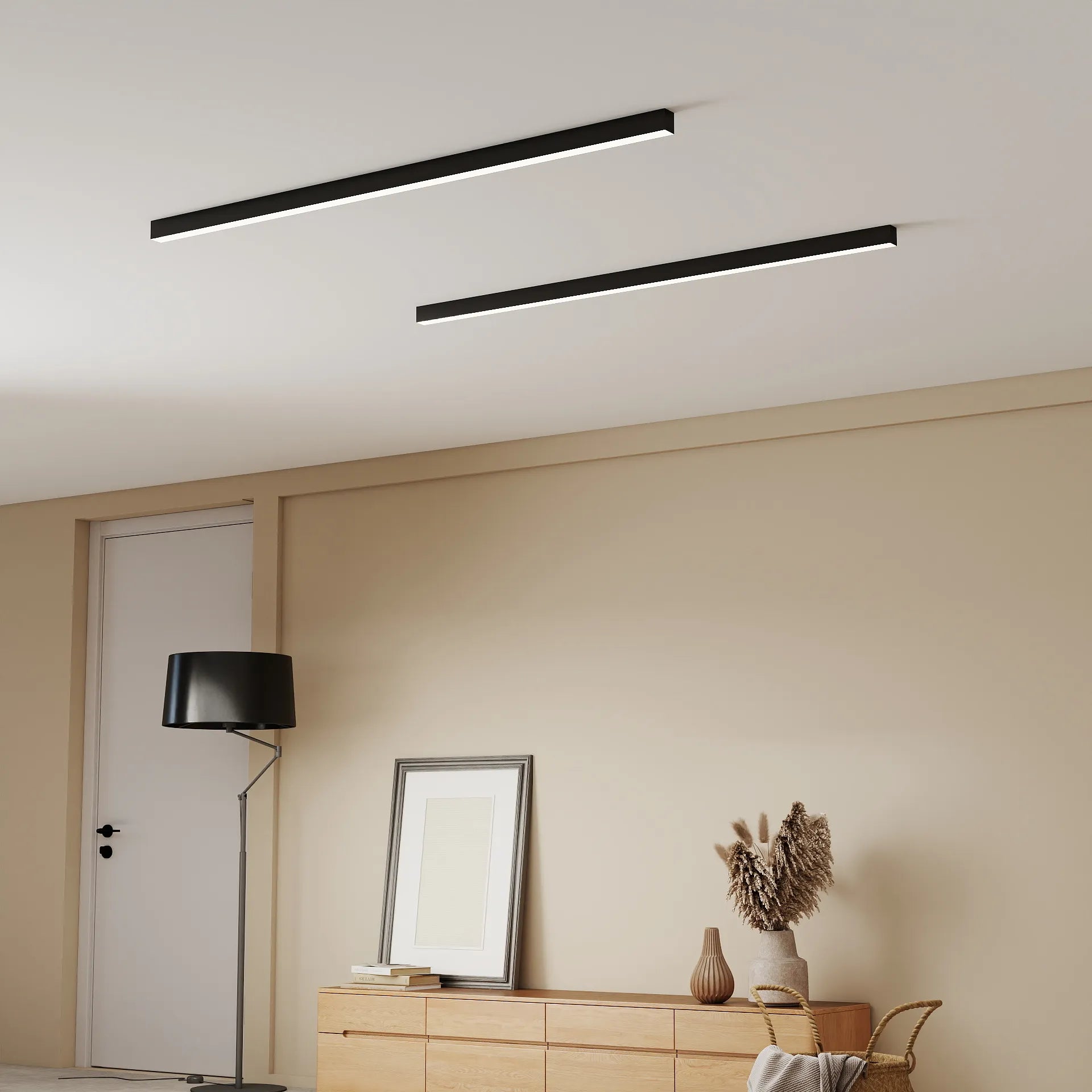 Moderna Lampada da Soffitto a Striscia LED Nordica