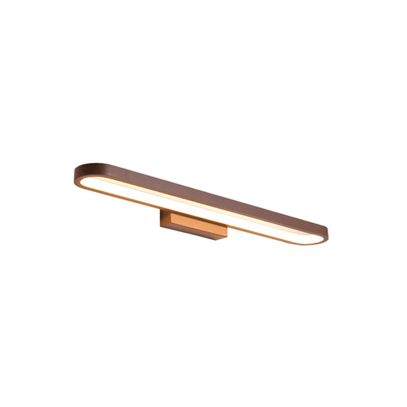 Lampada da parete moderna minimalista circolare in alluminio LED per specchio da bagno