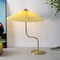 Lampada da Tavolo Decorativa a Forma di Ombrello Pieghettato Retro con 1 Luce