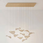 Lampadario a Foglia Fluttuante Wave
