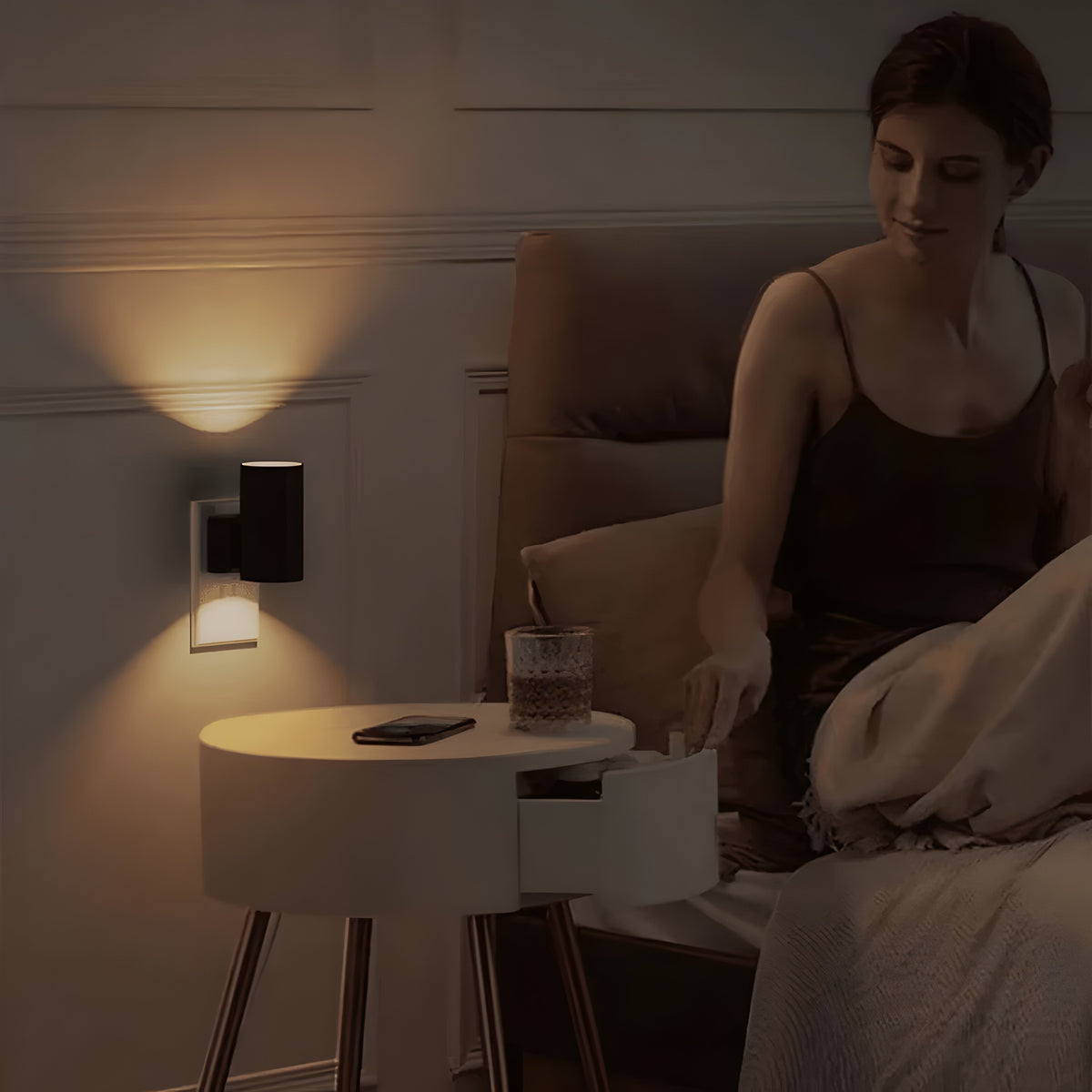 ZenBeam Sense - Luce notturna LED con sensore regolabile da inserire