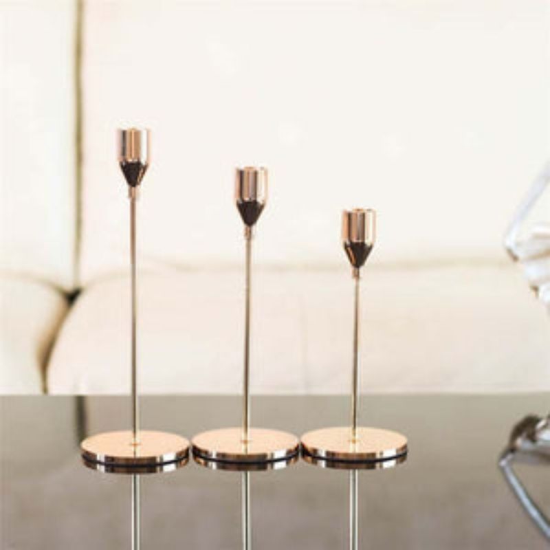 CandleMate - Set di 3 portacande per decorazione da tavolo
