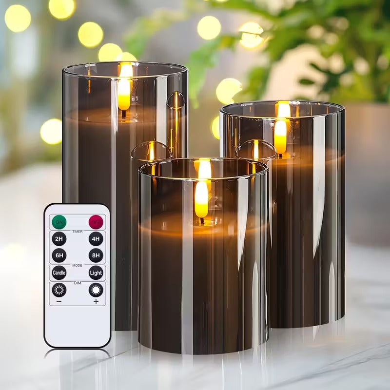 Candele Senza Fiamma Deluxe – Set di 3