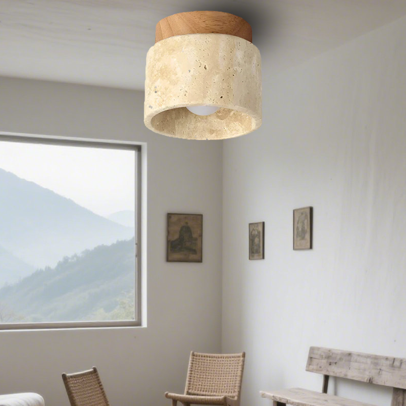 Lampada da soffitto moderna in stile crema creativo