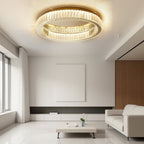 Moderna Creativa Lampada da Soffitto Rotonda in Cristallo