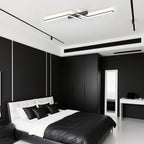 Moderna Semplice Luce da Soffitto LED in Alluminio Nero